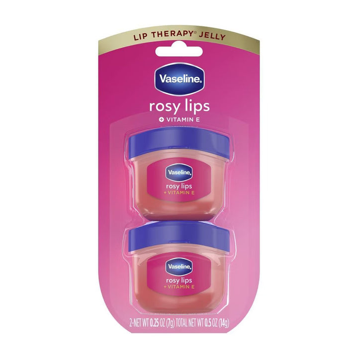 Vaseline Lip Therapy / Mini Lip Balm / Rosy / Twin Pack / 0.5oz / MISC 2026