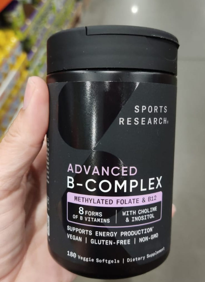 Sports Research / Complejo B Avanzado / 180 cápsulas blandas vegetarianas. / CTS081926-000