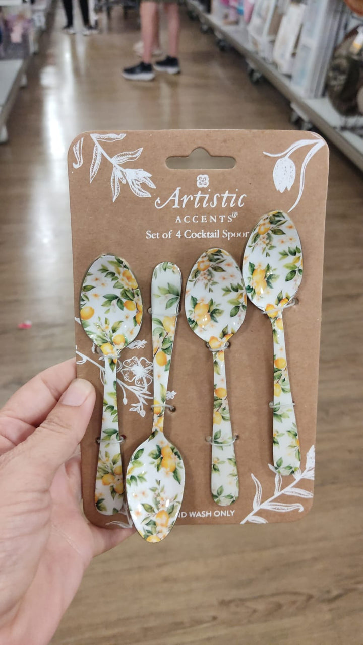 Hogar  /  Juego de 4 cucharas de cóctel / Artistic Accents / MRS082026-7483