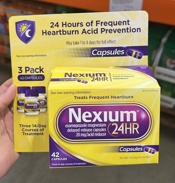 Nexium 24HR / 42 Capsules / Paquete de 3 / CST082226-000