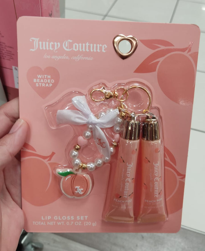 Maquillaje / Lip Gloss set(2) con llavero / Juicy Couture / B082425-72452