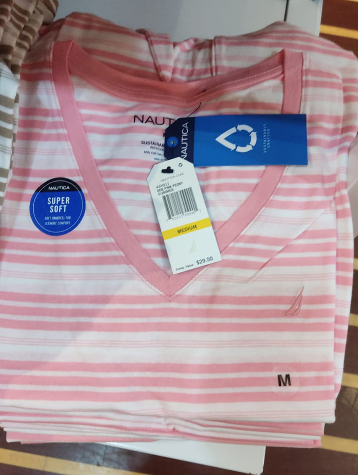 Blusa mujer (cuello en V) NAUTICA - Talla M
