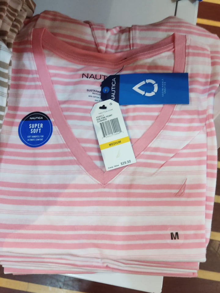 Blusa mujer (cuello en V) NAUTICA - Talla L
