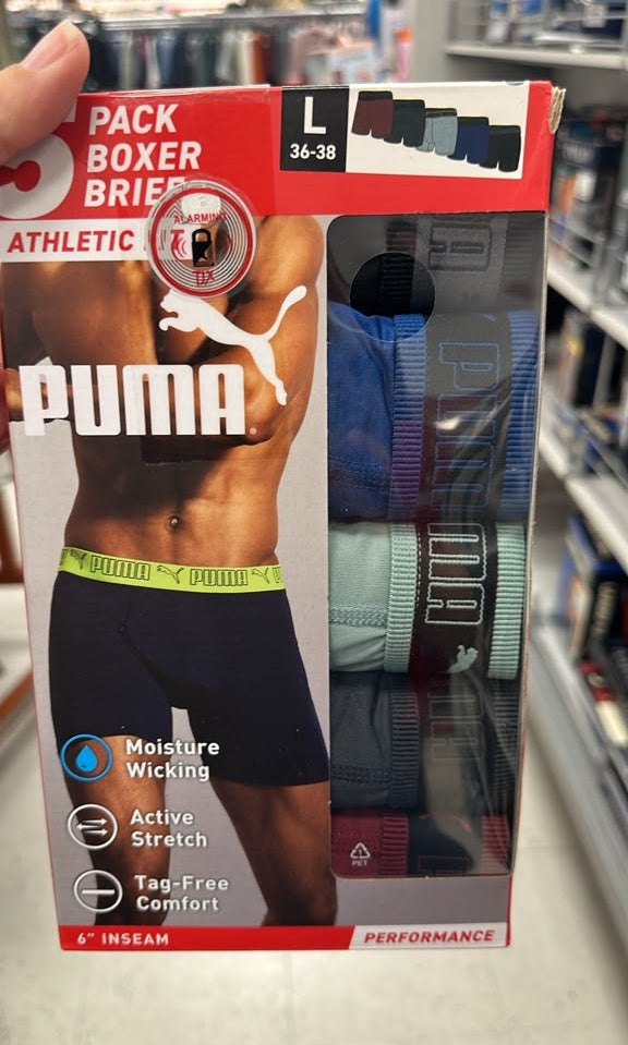 Ropa interior / Boxers hombre / PUMA / Talla L / Paquete de 5 / TJ082626-8126