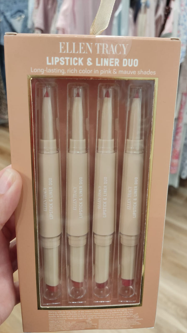 Maquillaje / Set de 4 Lipstick & Liner Duo / Ellen Tracy  / MRS082926-3028