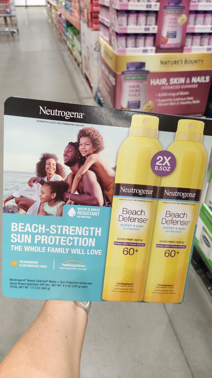 Pack de 2 unidades de protector solar en spray / SPF 60+/ Neutrogena Beach Defense / CST082926-000