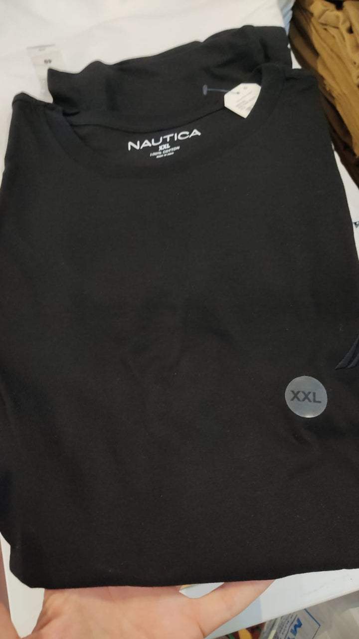 Blusa Hombre (cuello redondo) Negro / NAUTICA - Talla XXL