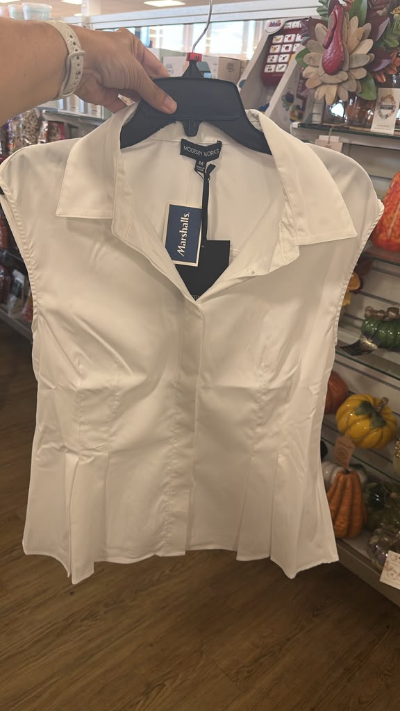 Blusa Mujer / Manga Corta  / Blanca / ZZ /  MRS091726-5584