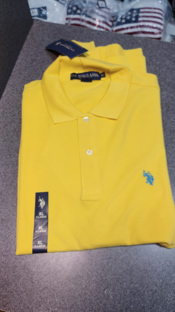 Camisa estilo polo / Amarillo / US POLO / Talla XL