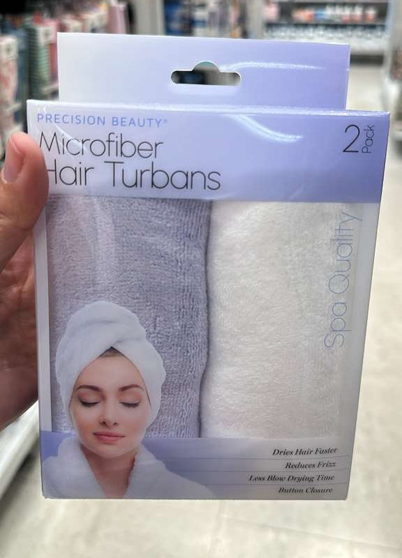 Cuidado personal / Microfiber Hair Turbans / 2 Pack / Precision Beauty / TJ092826-3890