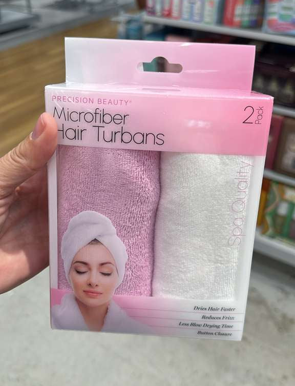 Cuidado personal / Microfiber Hair Turbans / 2 Pack / Precision Beauty / TJ092826-3890