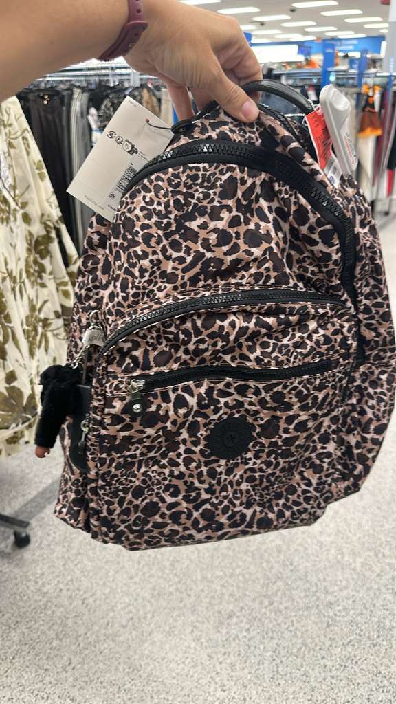 Bolso / Mochila Mediana / Estampado de leopardo / Kipling / R092926-6241-8