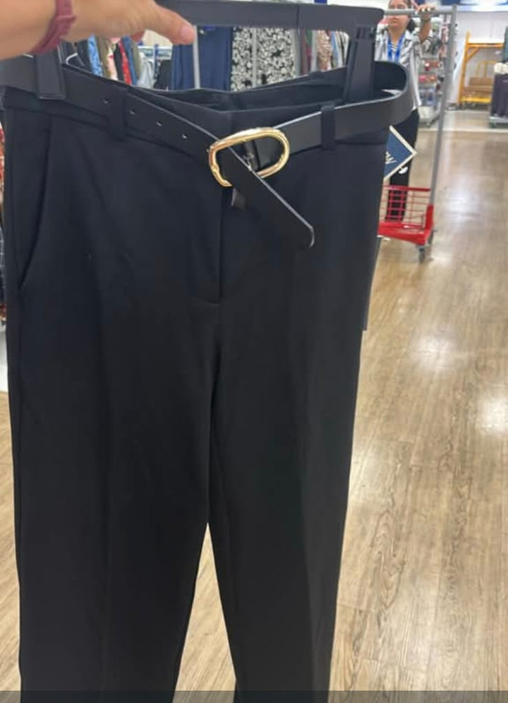 Pantalón /  Mujerde vestir / Negro /  Con faja / Rachel Zoe / MRS102426-5941