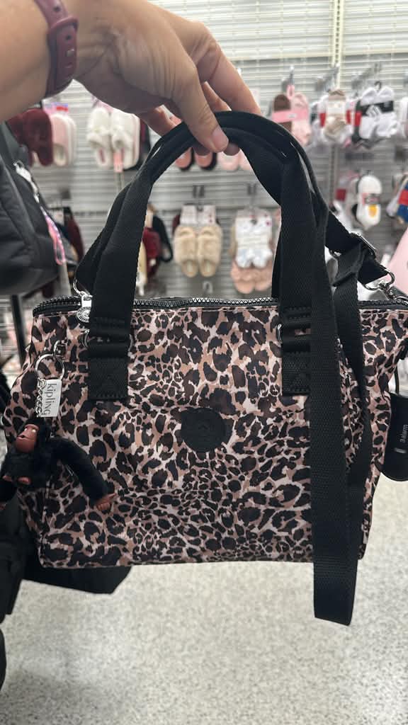 Bolso cruzado / Estampado de leopardo  / Kipling /  R102426-6267-1