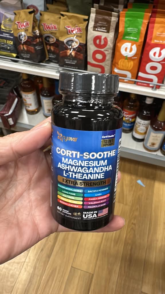 Vitamina / Corti-Soothe Magnesio, Ashwagandha, L-teanina/ 60 capsules / TJ110226-2982