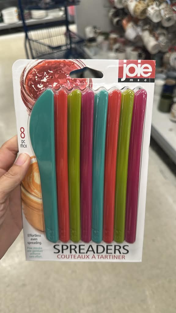 Hogar / Juego de 8 cuchillos esparcidores de plástico / de colores / Joie / MRS110526-8966