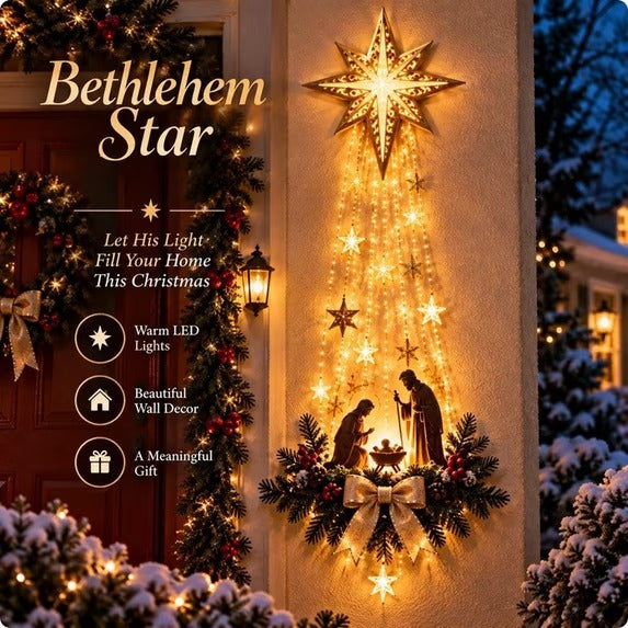 AP / Belén Estrella de Fe – Decoración de pared LED para interiores