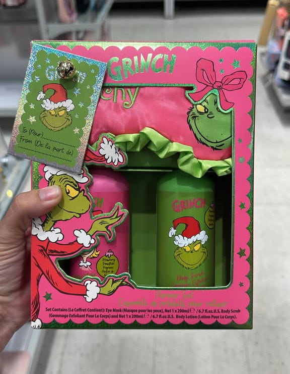 Cuidado personal / Set de regalo de baño y cuidado corporal / The Grinch / Dr. Seuss / 3 piezas / TJ111626-647