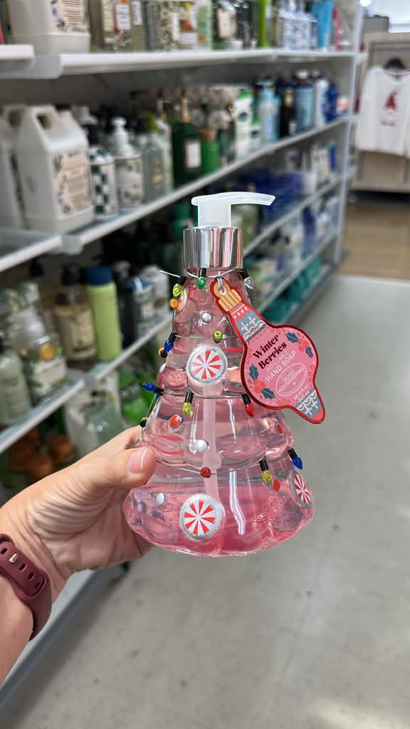 Hogar / Navidad / Dispensador de jabón para manos / árbol de Navidad Rosa / MRS112126-367