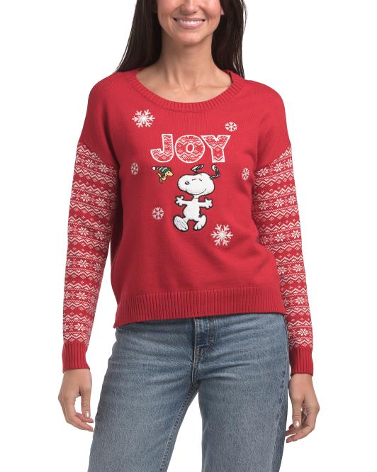 DC / Suéter Mujer de cuello redondo de Snoopy / Talla  L / TJ112026