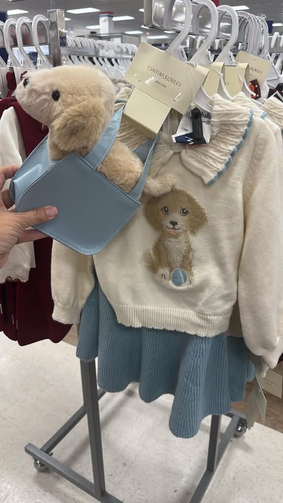 Infantil / Conjunto infantil / 4 piezas / Sueter, falda,bolso con perrito de peluche / Cynthia Rowley / MRS112226-4431