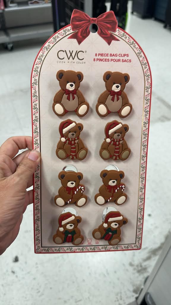 Accesorios / Navidad /  Set de 8 clips o pinzas / Cook with Color (CWC) / TJ112226-4841