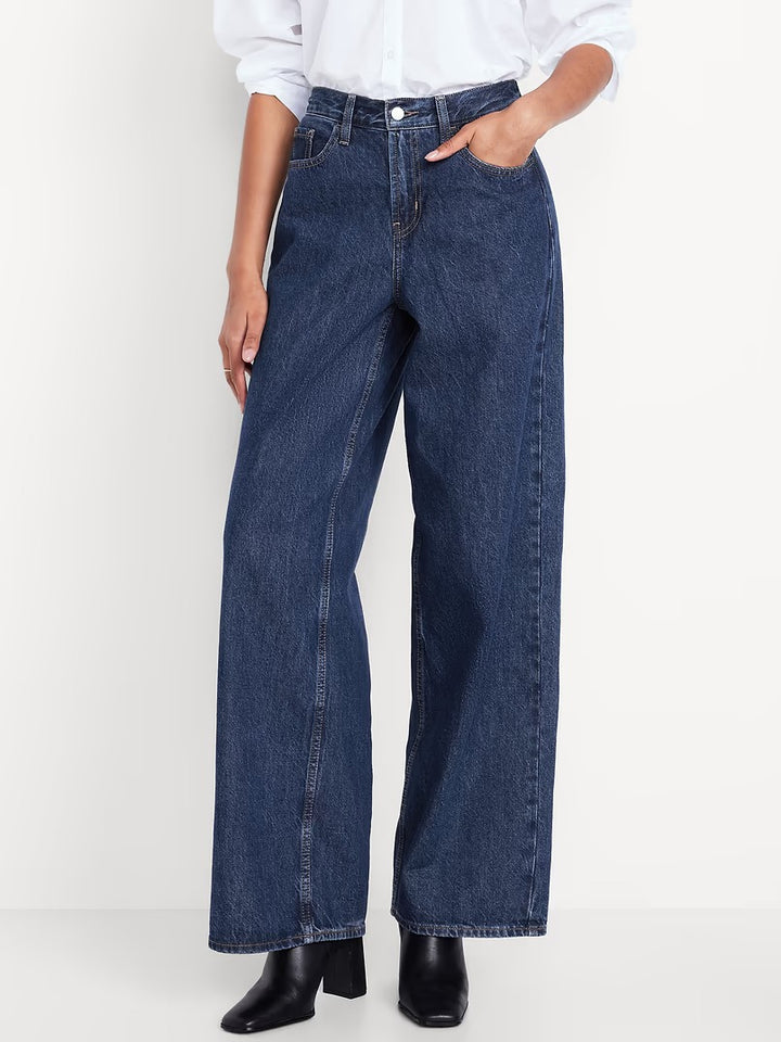 AP / Jeans mujer (holgados de pierna ancha) OLD NAVY - Talla 4