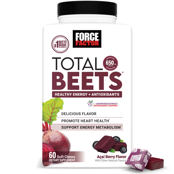 Vitamina / Suplemento / Sorporte Cardiovascular / FORCE FACTOR -  Total Beets / 60 Soft Chews