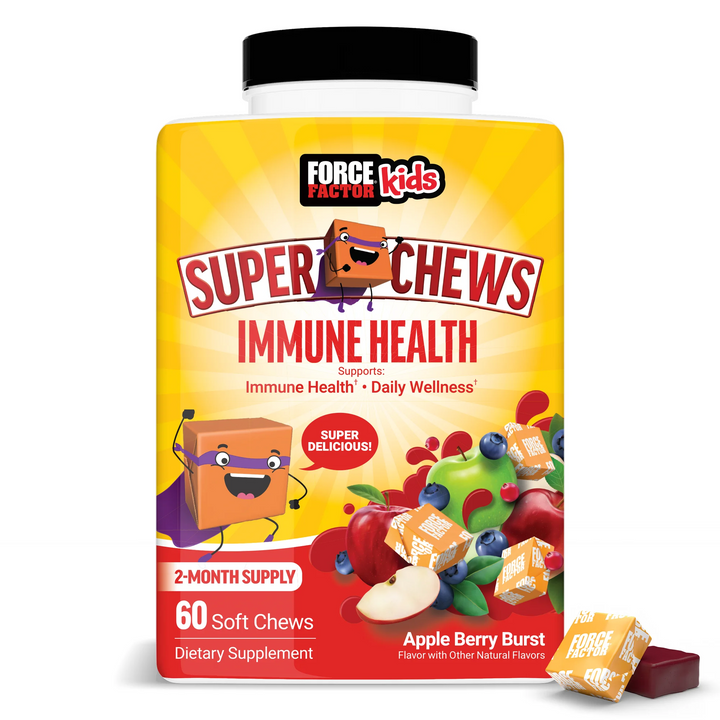 Vitamina / Suplemento / Sistema Inmunológico / FORCE FACTOR KIDS - Super Chews Inmune Health / 60 Soft Chews