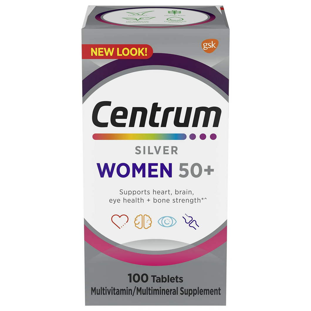 Vitamina / Suplemento / Mujer / CENTRUM - Silver Women's 50+ / 100 Tabletas