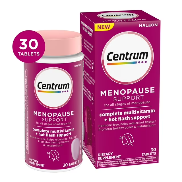 Vitamina / Suplemento / Menopausia / Mujer / CENTRUM - Menopause Support / 30 Tabletas