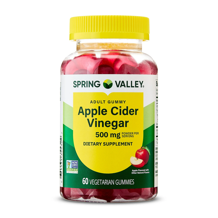 Vitamina / Suplemento / Vinagre de Manzana / SPRING VALLEY - Apple Cider Vinegar 500 mg / 60 Vegetarian Gummies