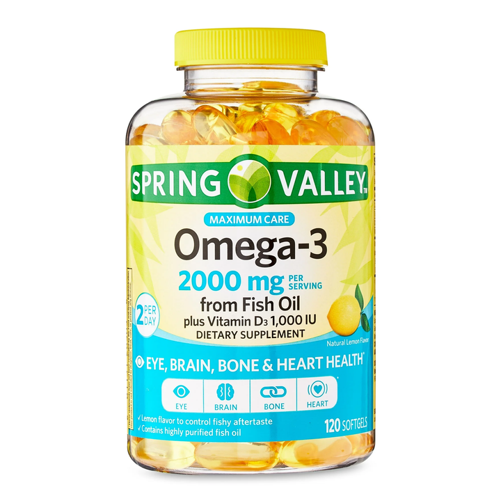 Vitamina / Suplemento / Omega-3 / SPRING VALLEY - Omega-3 (2000 mg) / 120 Softgels