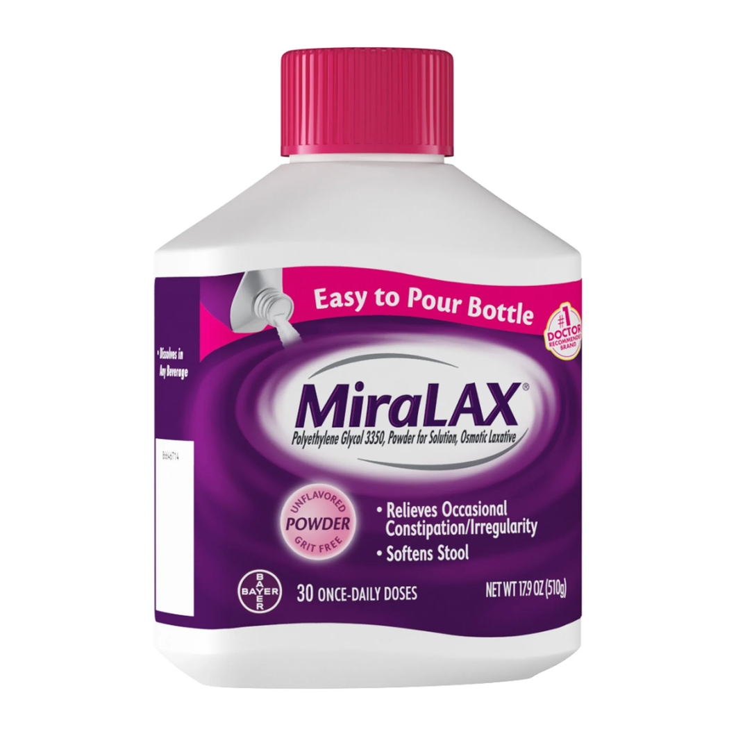 Medicamento / Laxante / Estreñimiento / MiraLAX - Laxante en Polvo / 17.9 onzas