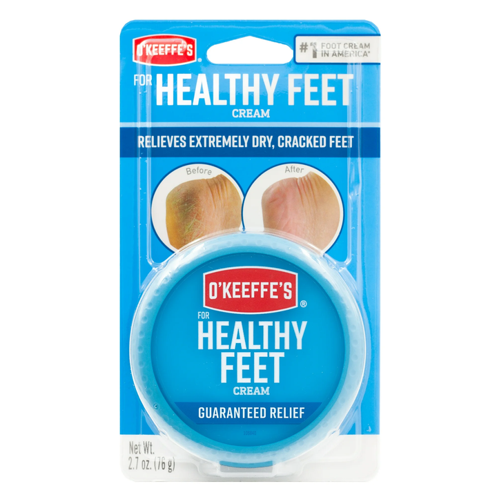 Cuidado de la piel / Crema para Pies y Manos / O'KEEFFE'S - Healthy Feet Cream / Frasco de 2.7 oz