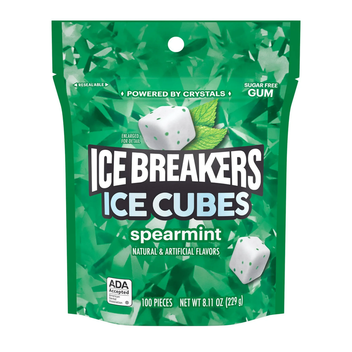 Antojos / Chicle sin Azúcar /  Ice Breakers Ice Cubes / 100 piezas
