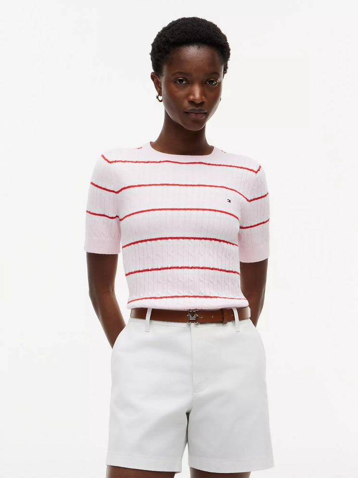 Blusa mujer / Rosa rayada / TH / Talla S