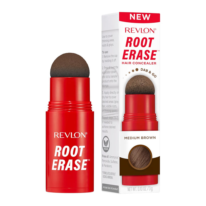 DC / Revlon Root Erase - Corrector de Cabello, Temporal, 03 Castaño Medio, 0.10 oz/ MISC 2026